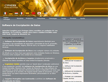 Tablet Screenshot of cypherix.es